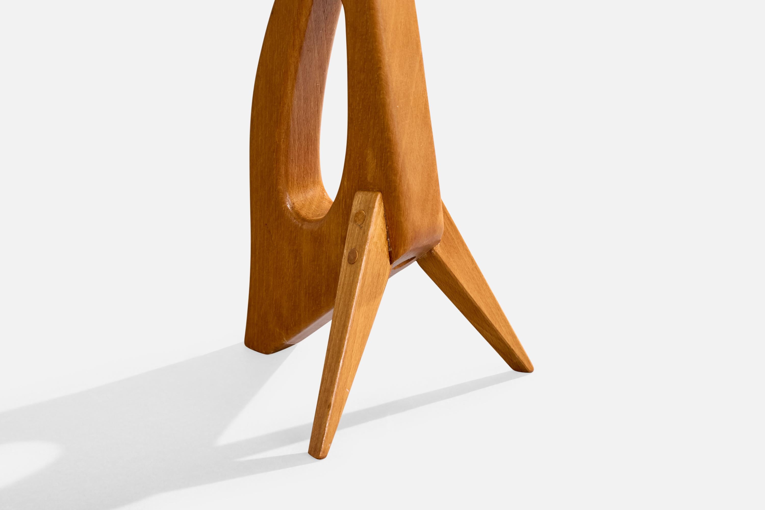 Swedish Designer, Table Lamp, Teak, Sweden, 1950s For Sale 3