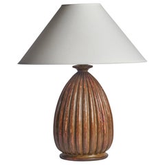 Lampada da tavolo di design svedese, Wood, Svezia, anni '1940