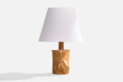 Designer suédois, lampe de bureau, bois, Suède, 1963