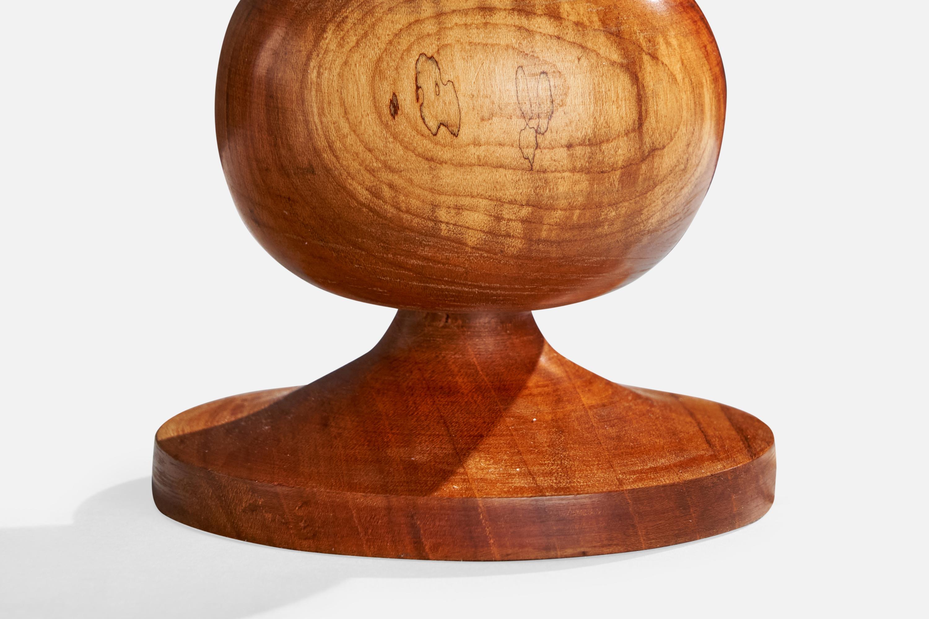 Lampada da tavolo di design svedese, Wood, Svezia, anni '1970 in vendita 4