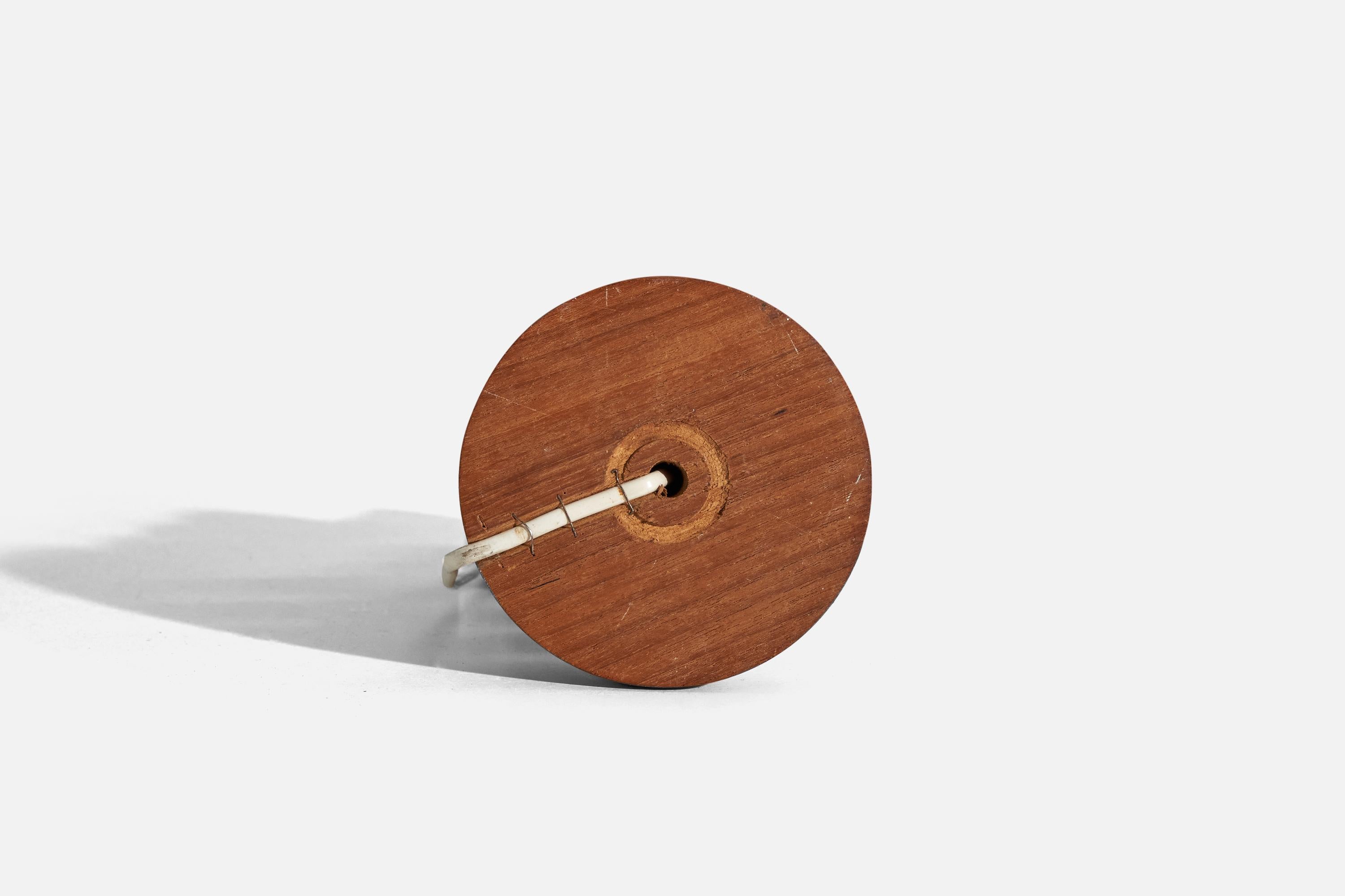Schwedische Designerin, Tischlampe, Holz, Schweden, 1970er Jahre im Angebot 1