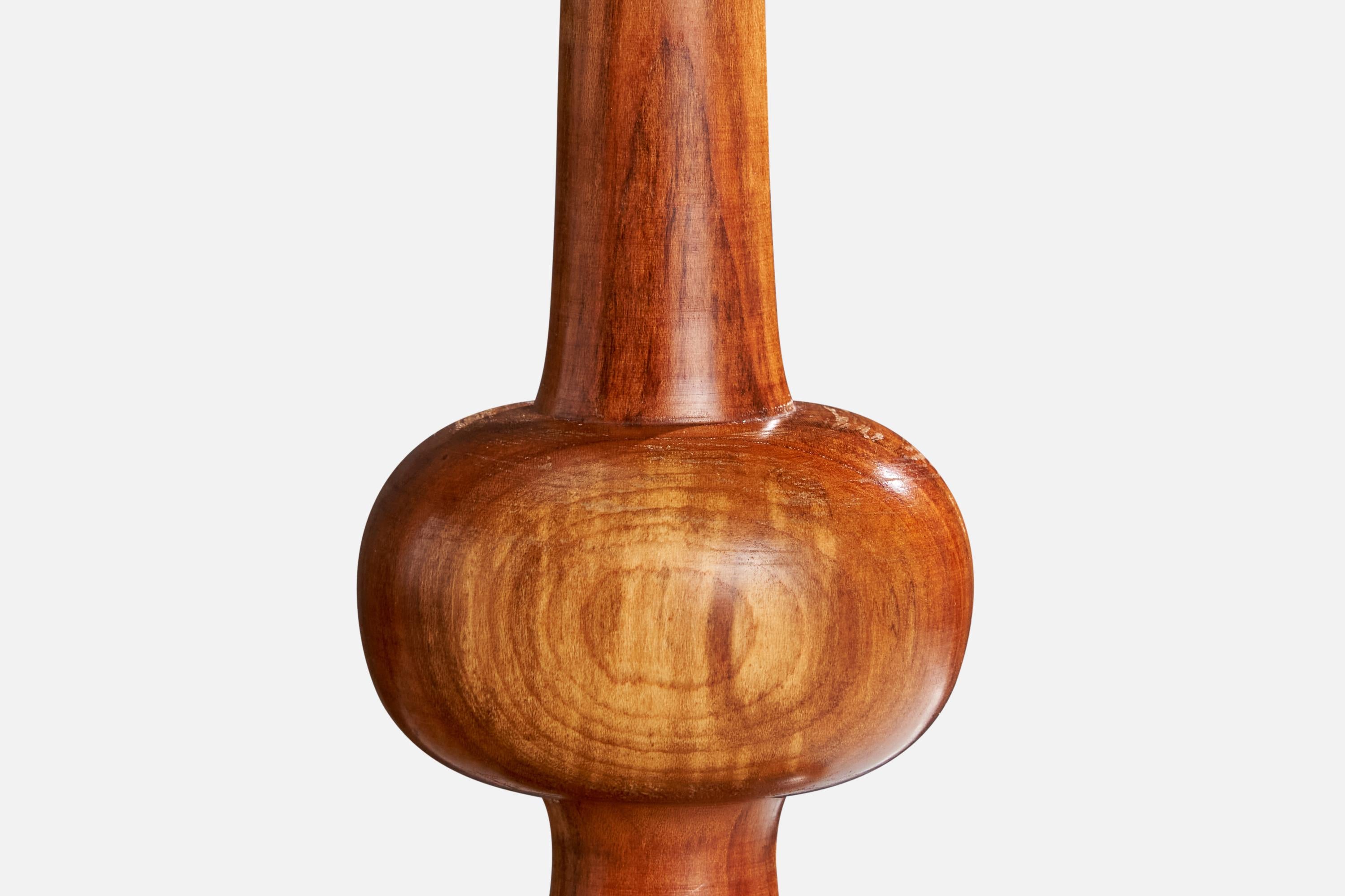 Lampada da tavolo di design svedese, Wood, Svezia, anni '1970 in vendita 2