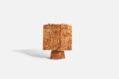 Swedish Designer, Table Lamp, Wood, Sweden, c. 1970s