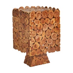 Swedish Designer, Table Lamp, Wood, Sweden, c. 1970s