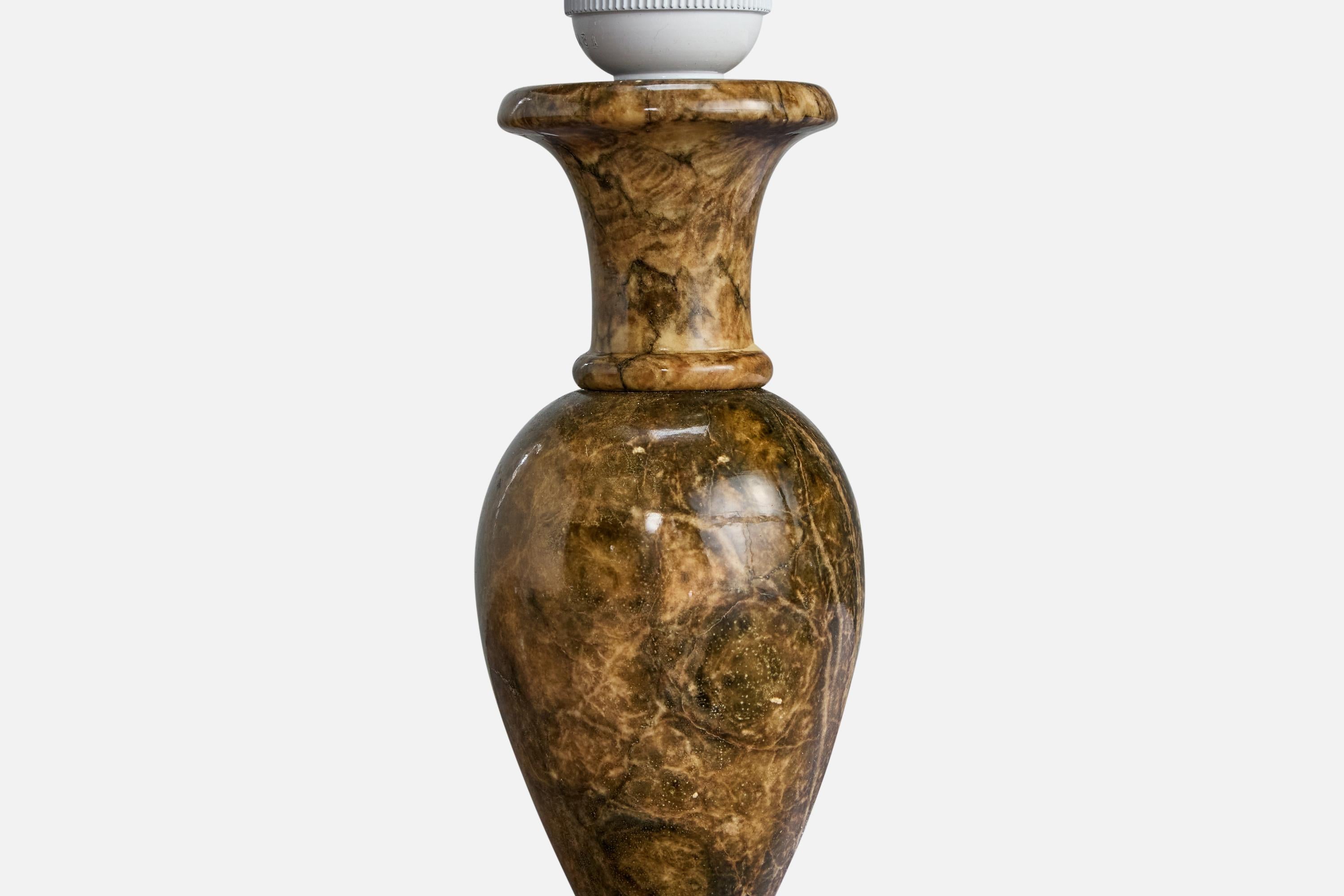 Swedish Designer, Table Lamps, Alabaster, Sweden, 1980s For Sale 6