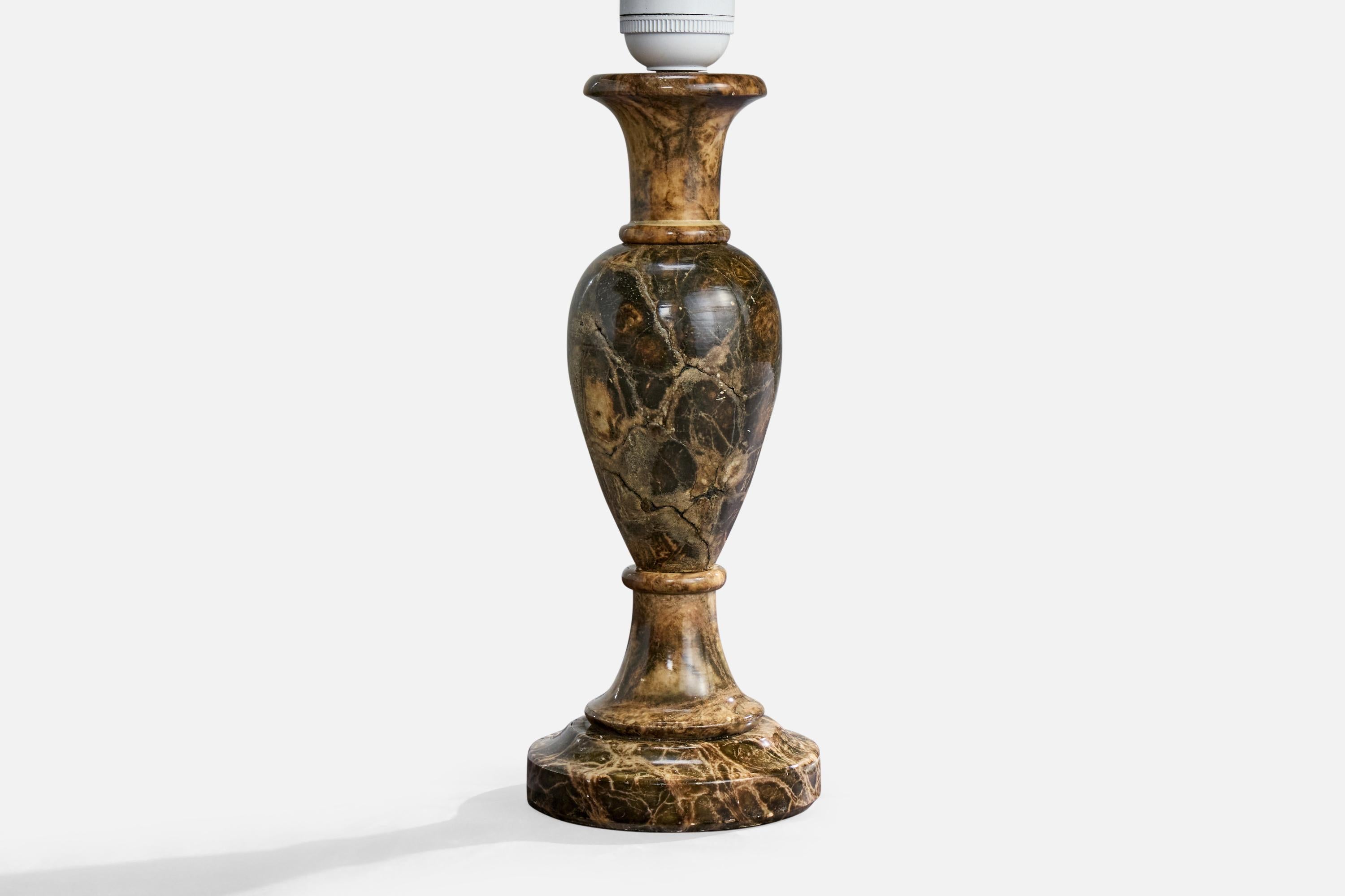 Swedish Designer, Table Lamps, Alabaster, Sweden, 1980s For Sale 3