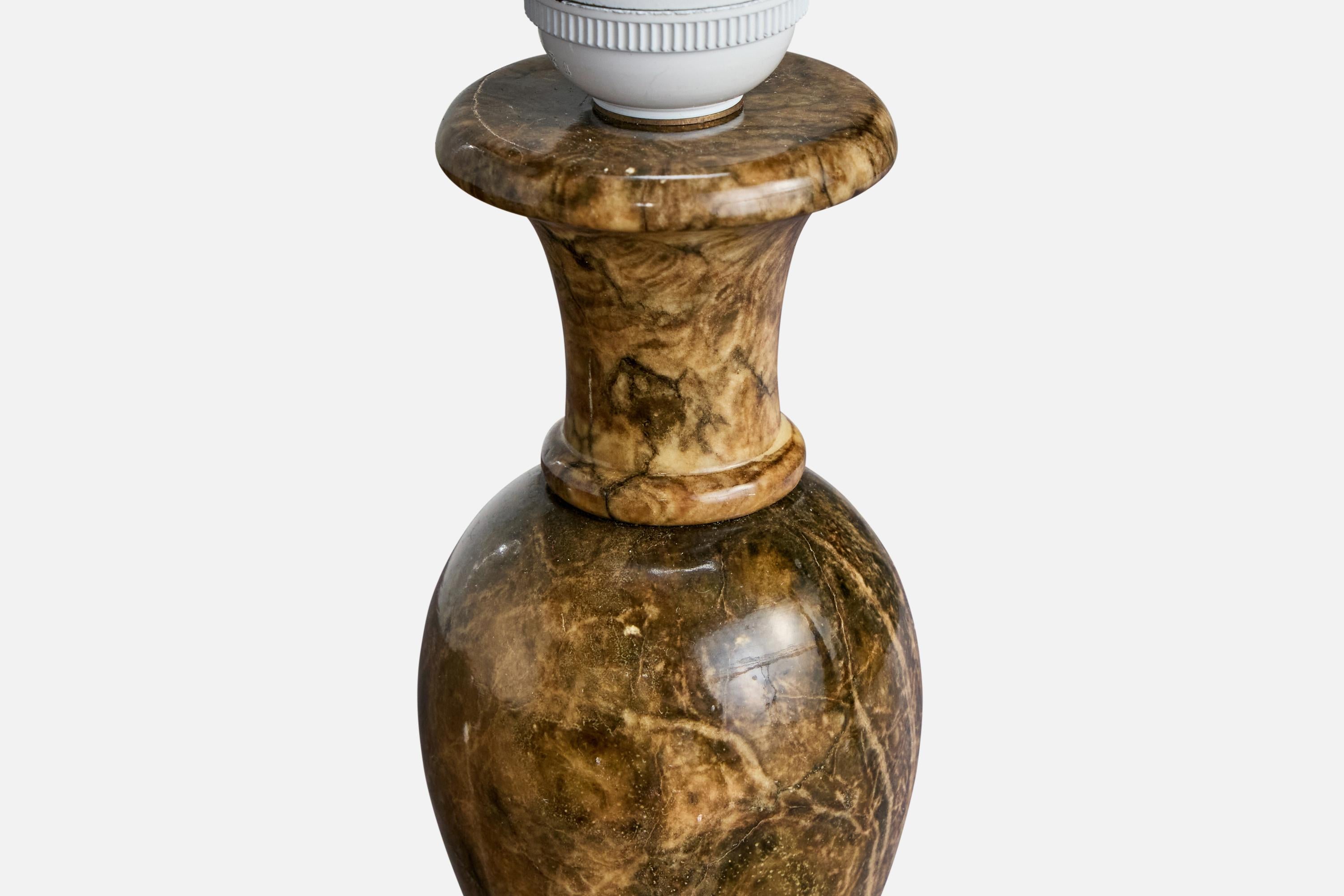 Swedish Designer, Table Lamps, Alabaster, Sweden, 1980s For Sale 5