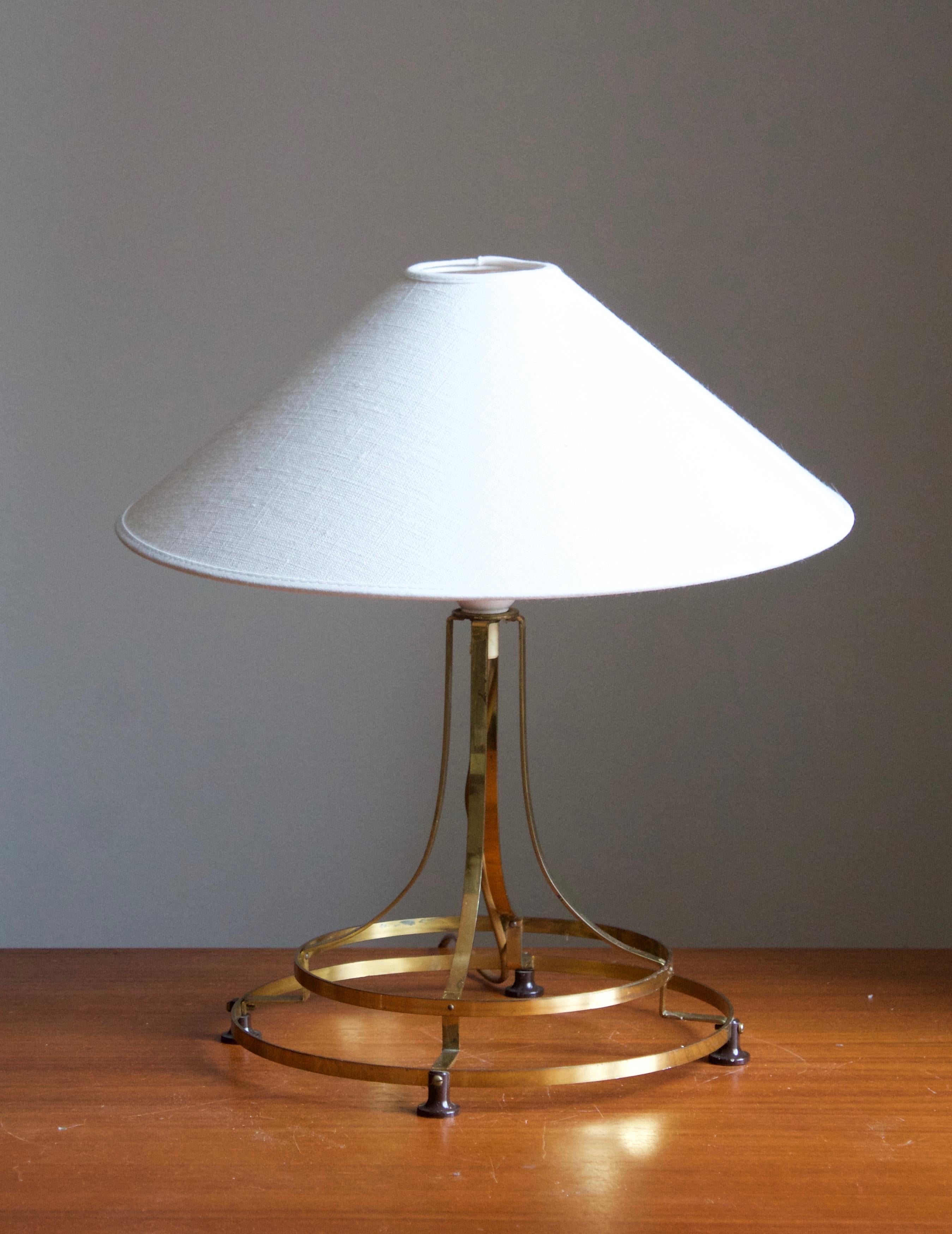 A pair of table lamps. Designed and produced in Sweden, circa 1960s-1970s.

Stated dimensions exclude lampshade, height includes socket. Sold without lampshades.
