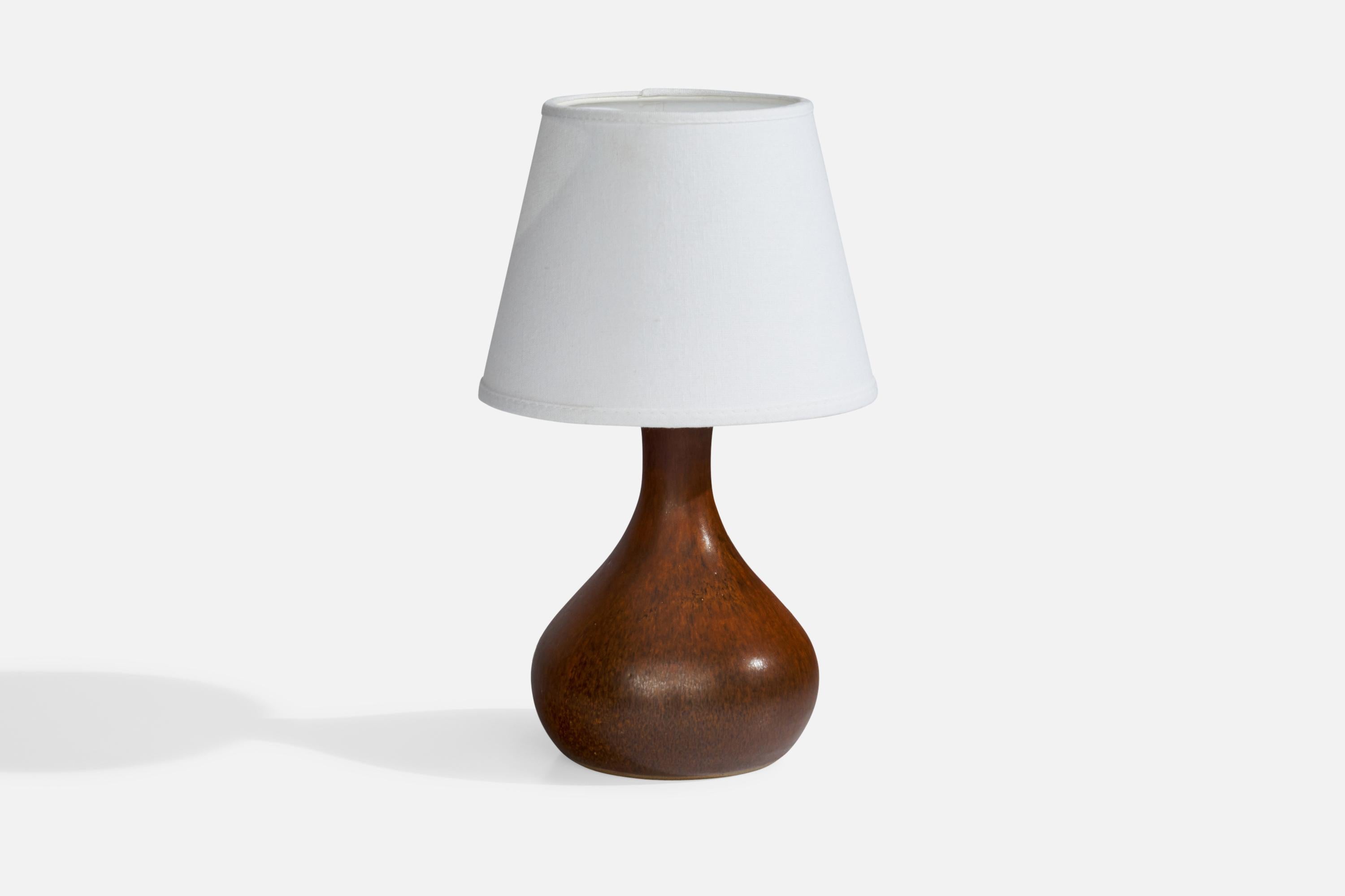 Swedish Designer, Table Lamps, Ceramic, Sweden, 1960s 1