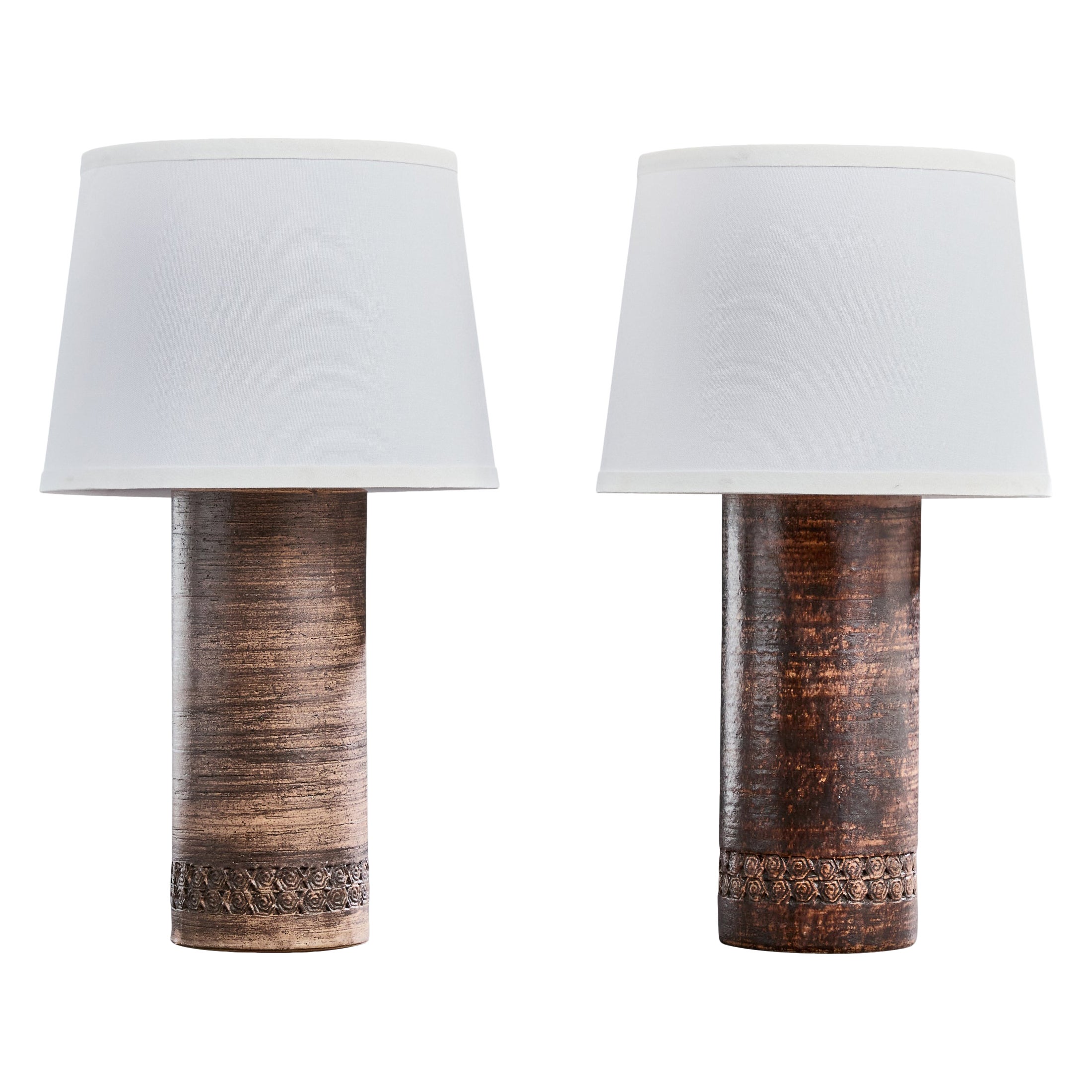 Swedish Designer, Table Lamps, Ceramic, Sweden, 1960s For Sale