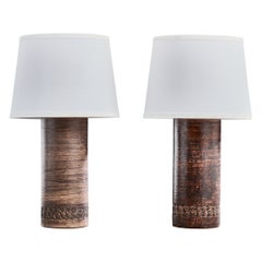 Swedish Designer, Table Lamps, Ceramic, Sweden, 1960s