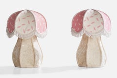 Swedish Designer, Table Lamps, Fabric, Sweden, 1970s