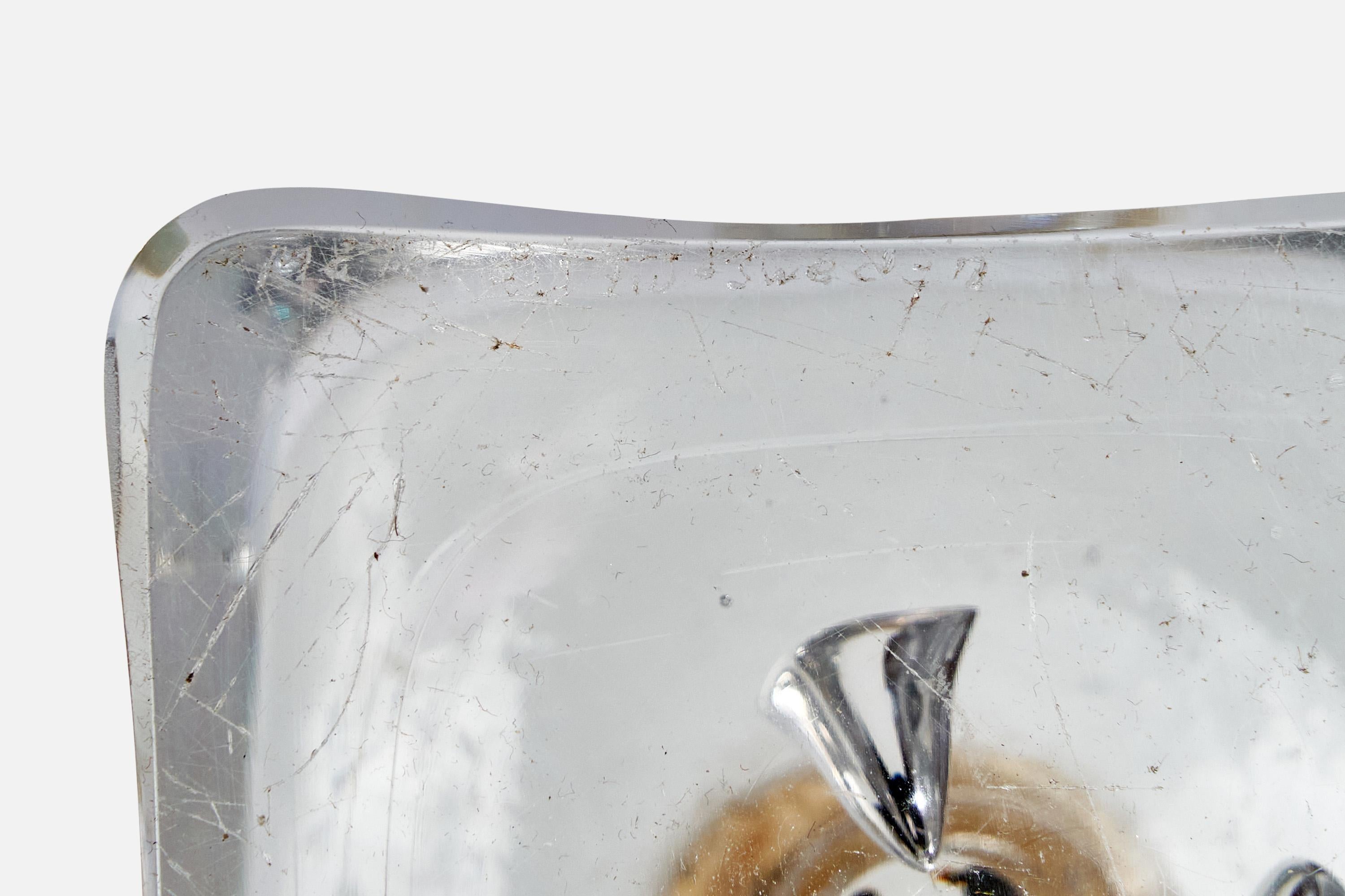 Designer suédois, lampes de bureau, verre, Suède, années 1960 en vente 3