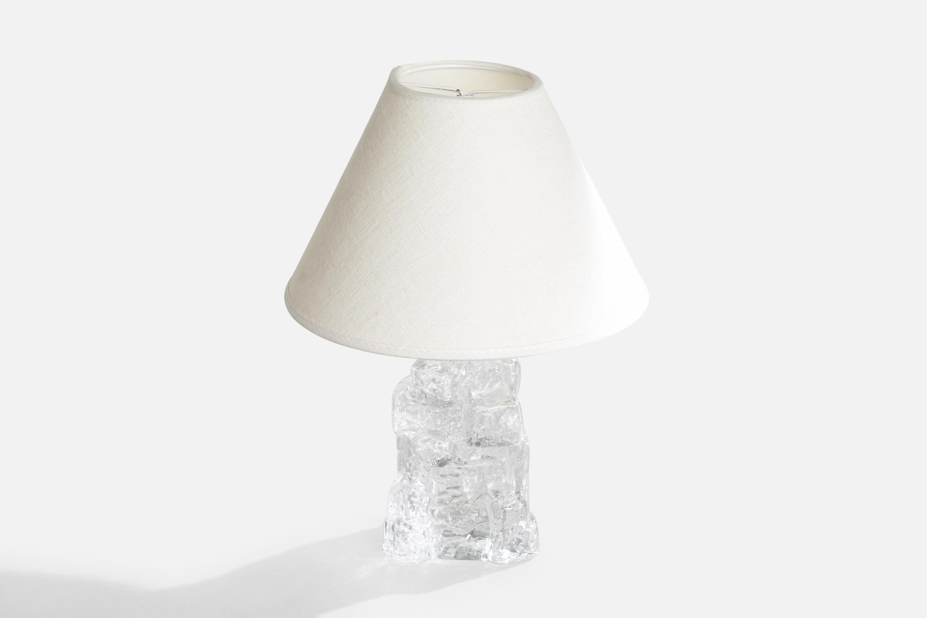 Designer suédois, lampes de bureau, verre, Suède, années 1960 Bon état - En vente à High Point, NC