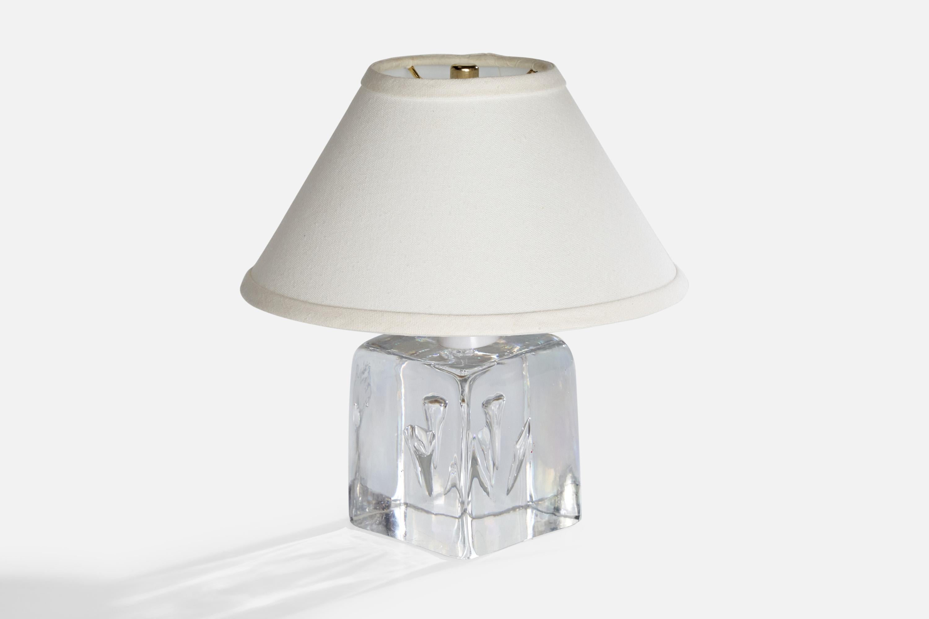 Designer suédois, lampes de bureau, verre, Suède, années 1960 Bon état - En vente à High Point, NC
