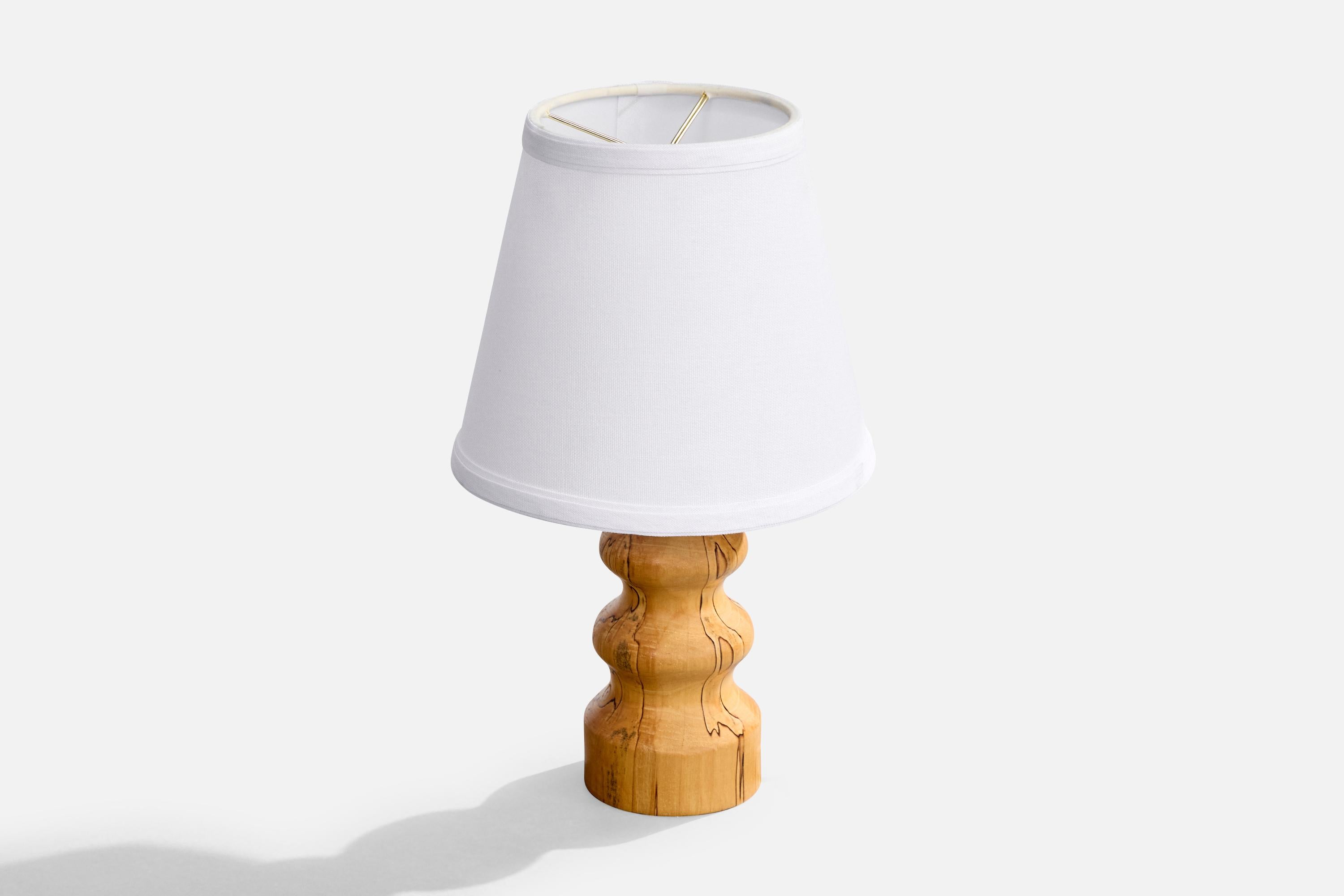 Suédois Designer suédois, lampes de table, bouleau de mauresque, Suède, années 1960 en vente