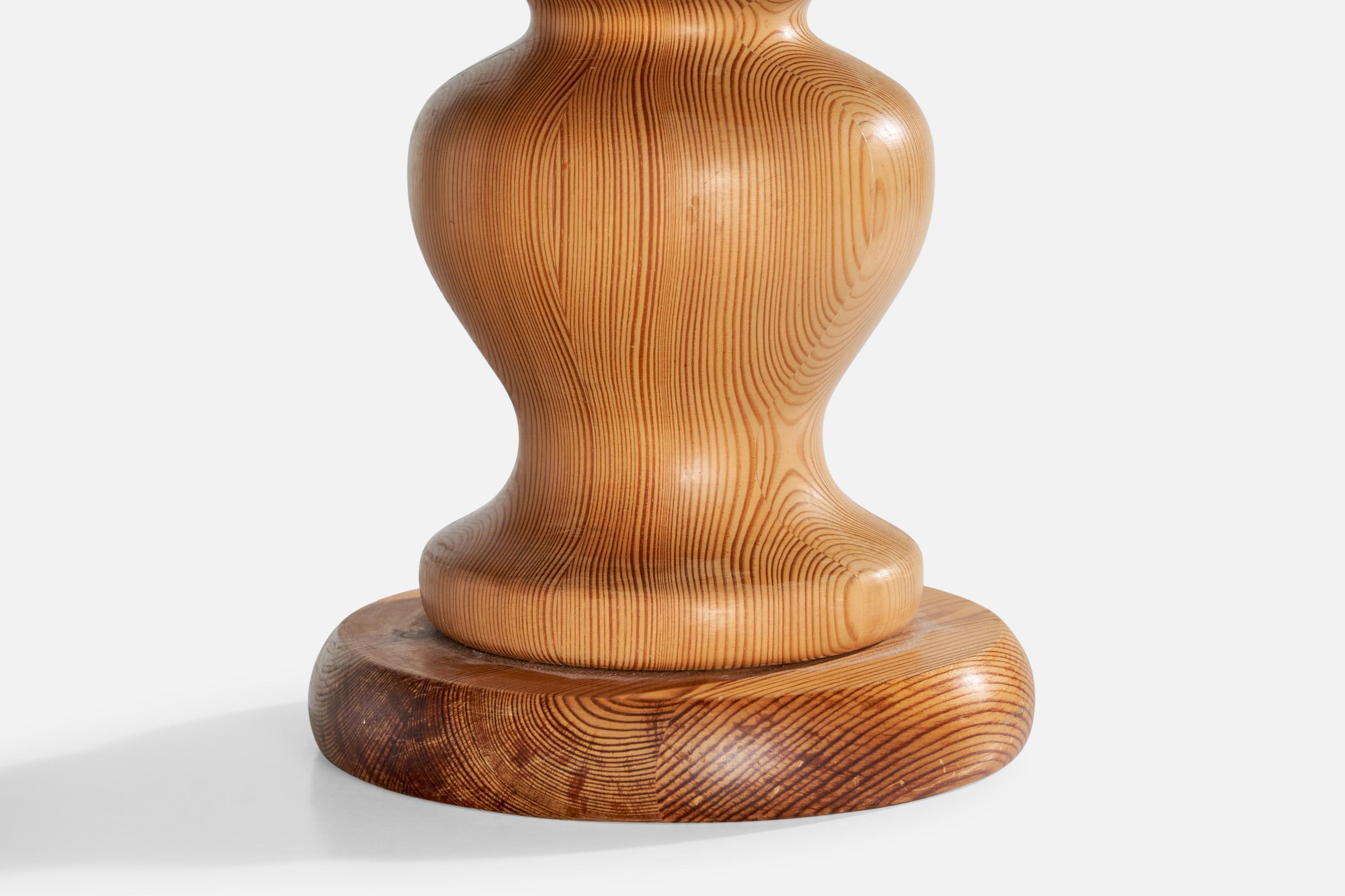 Créateur suédois, lampes de table, pin, Suède, années 1970 en vente 5