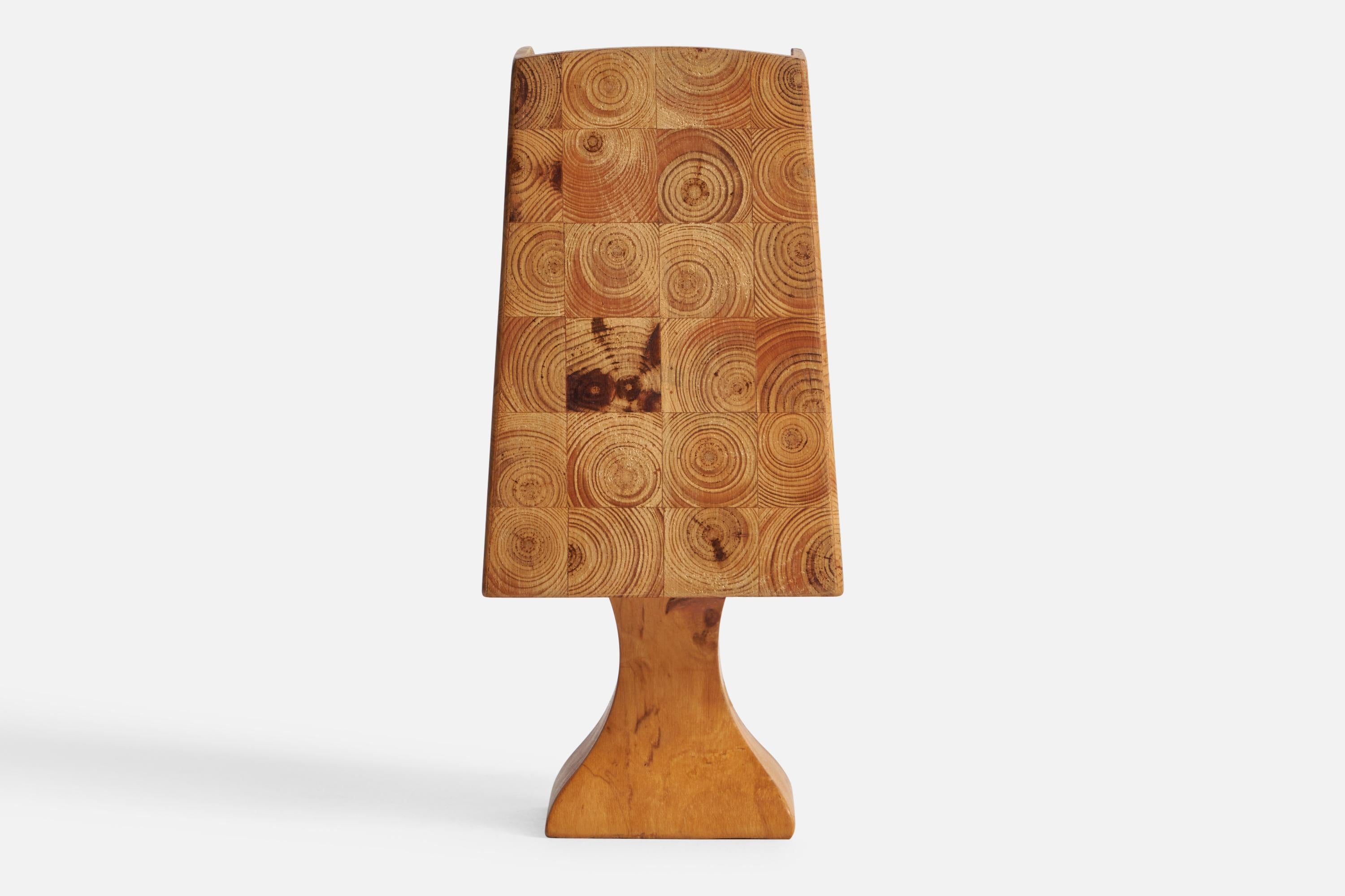 Suédois Créateur suédois, lampes de table, pin, Suède, années 1970 en vente