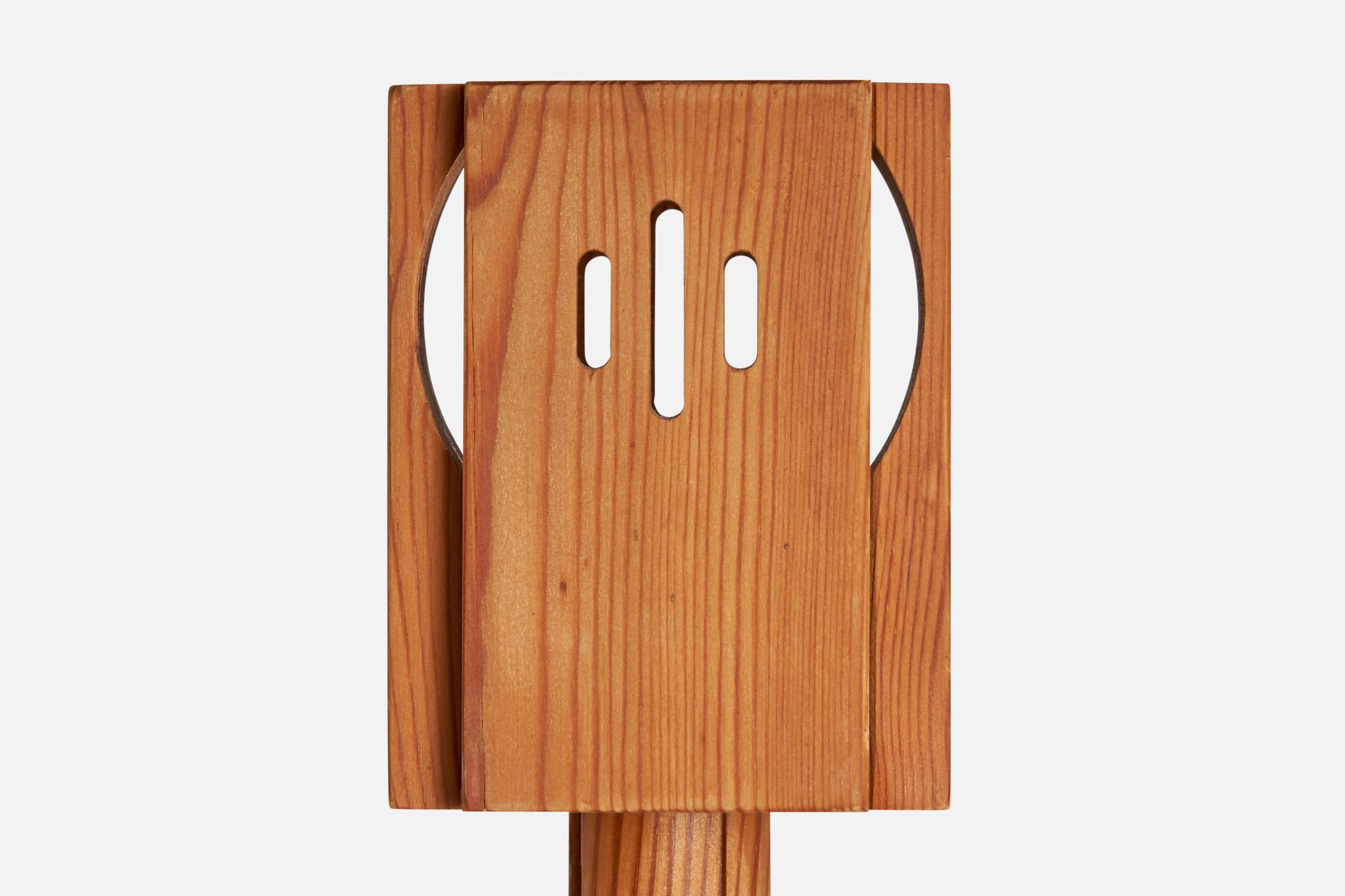 Créateur suédois, lampes de table, pin, Suède, années 1970 en vente 1