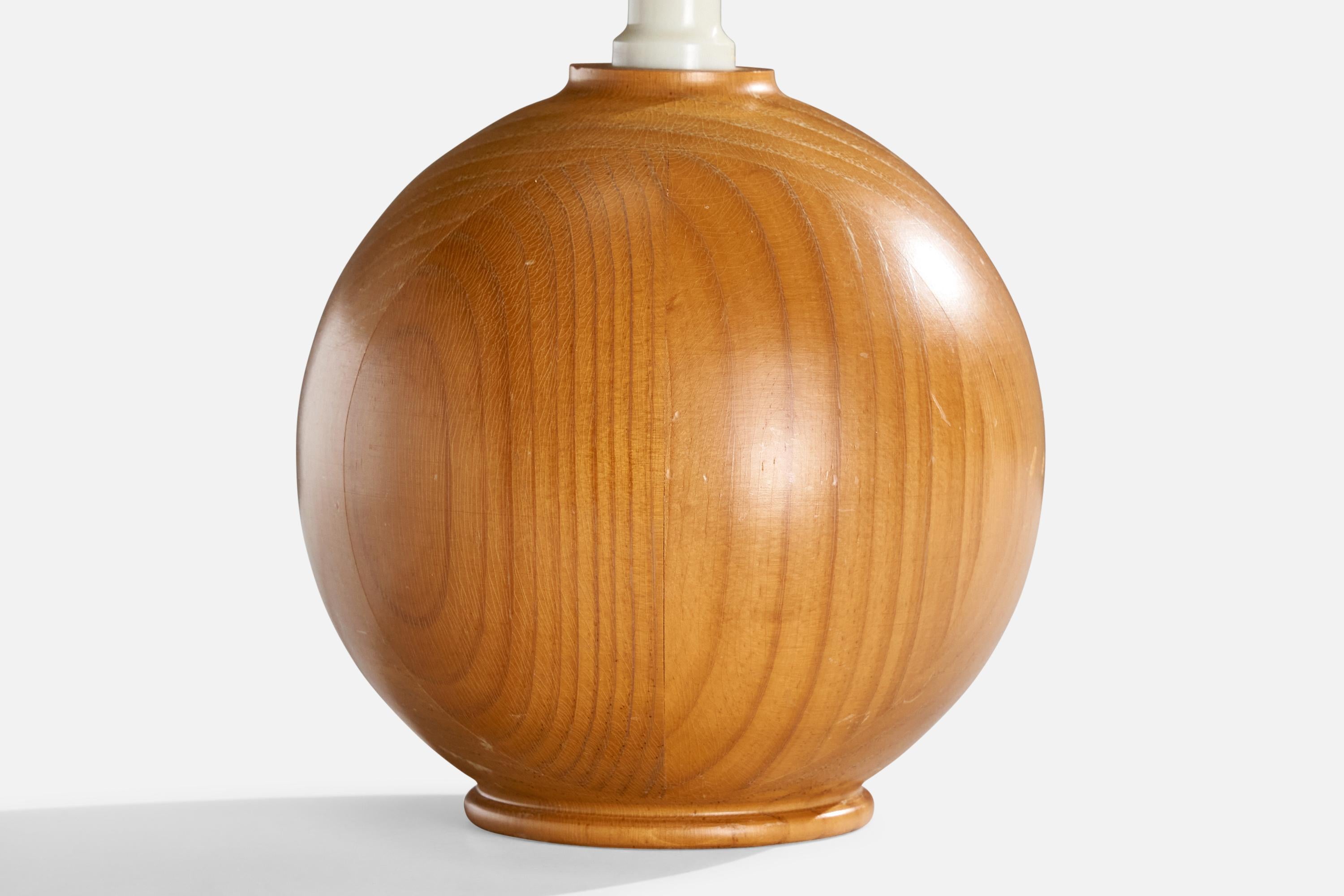 Créateur suédois, lampes de table, pin, Suède, années 1970 en vente 3