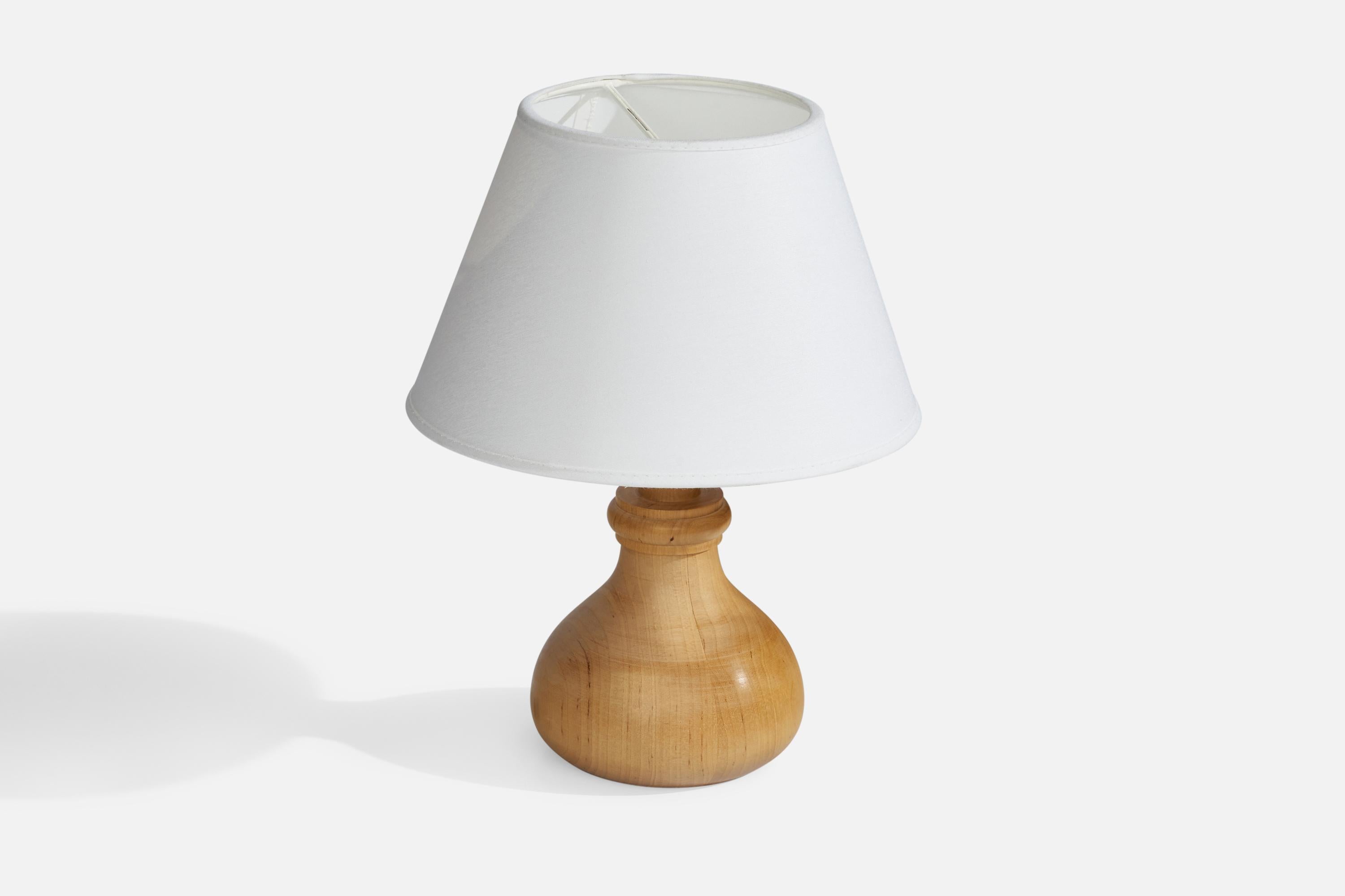 Late 20th Century Swedish Designer, Table Lamps, Pine, Sweden, 1978 For Sale