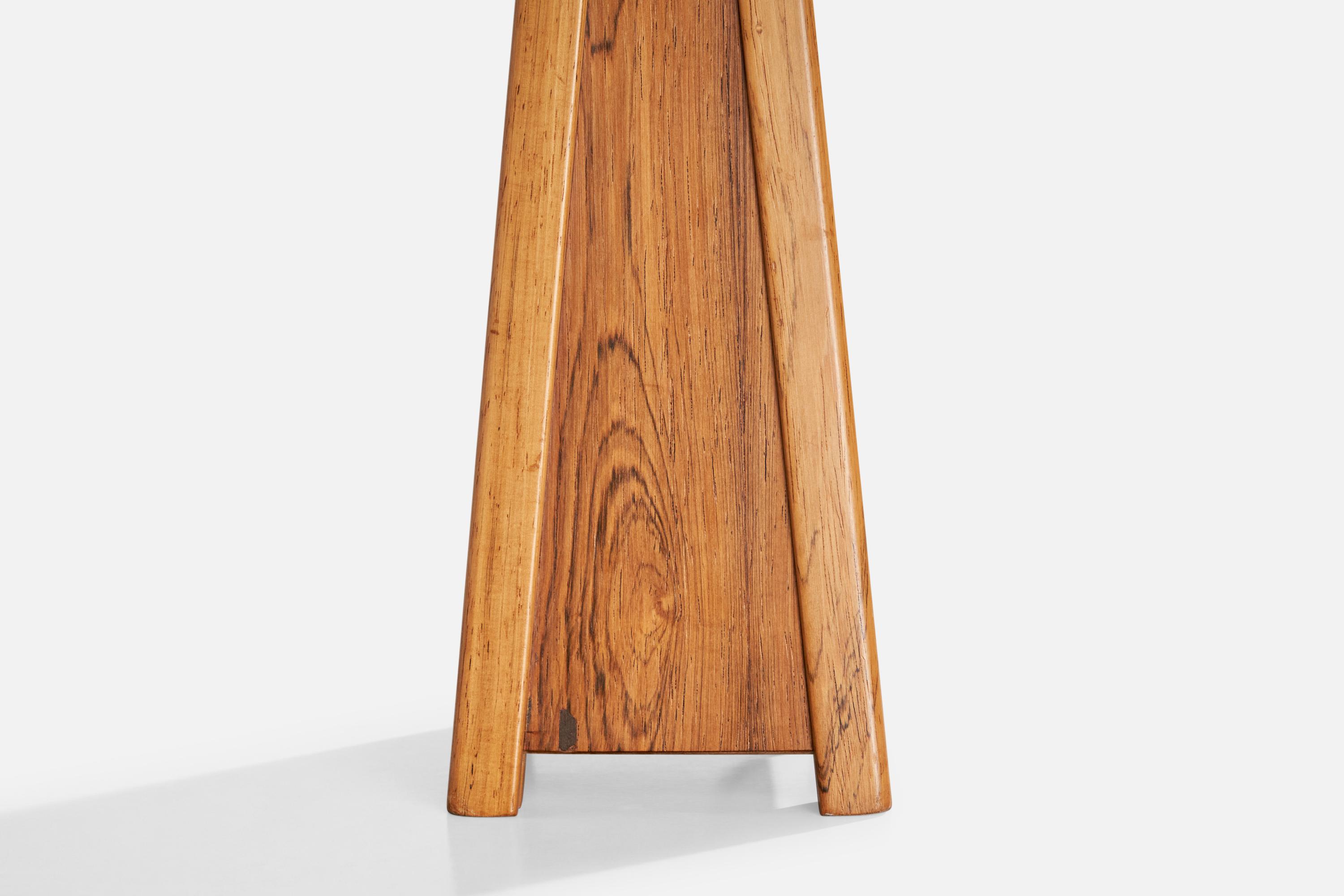 Swedish Designer, Table Lamps, Rosewood, Brass, Sweden, 1950s For Sale 3