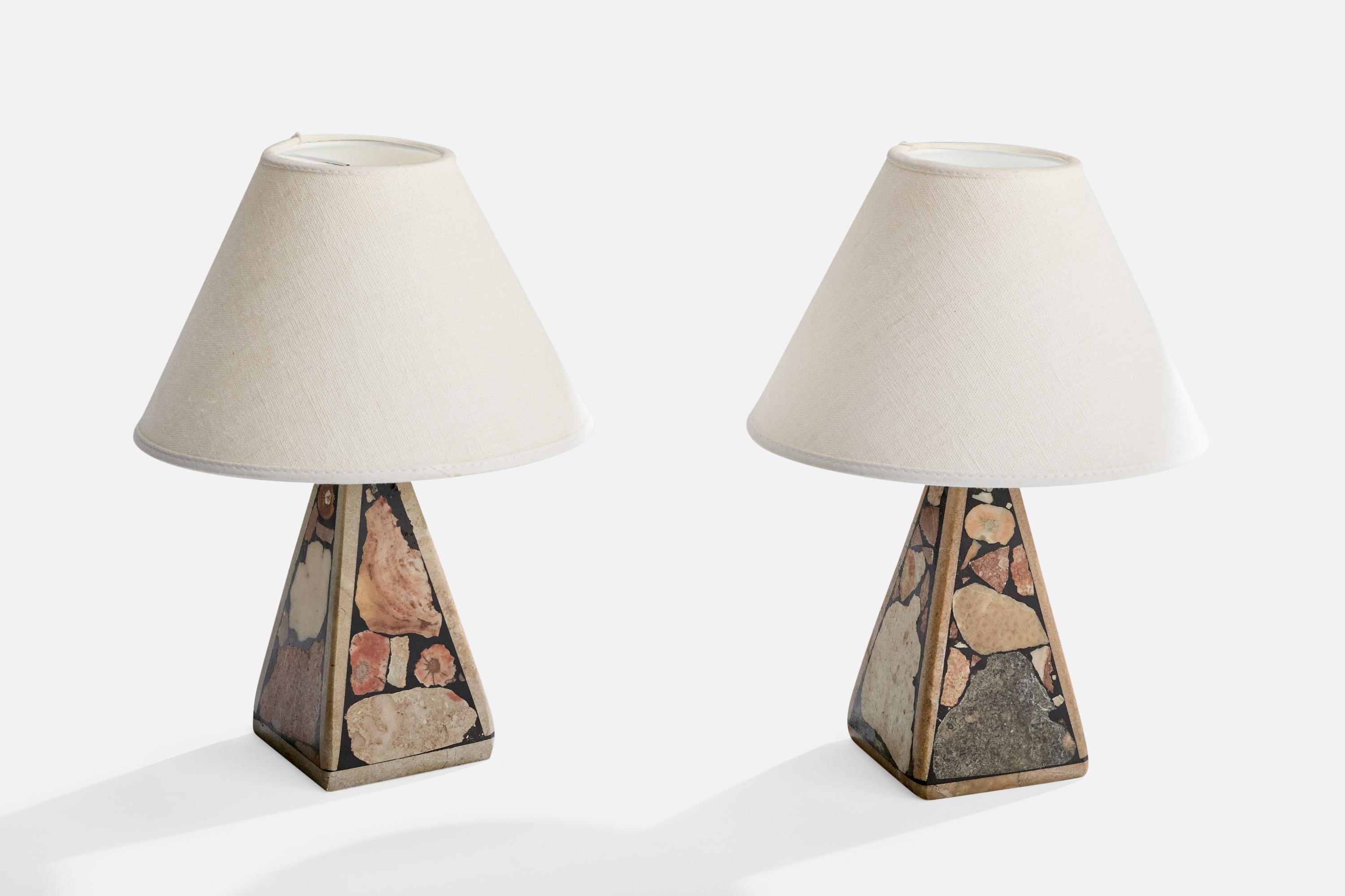 Designer svedese, Lampade da tavolo, Pietra, Svezia, anni '1980 In condizioni buone in vendita a High Point, NC