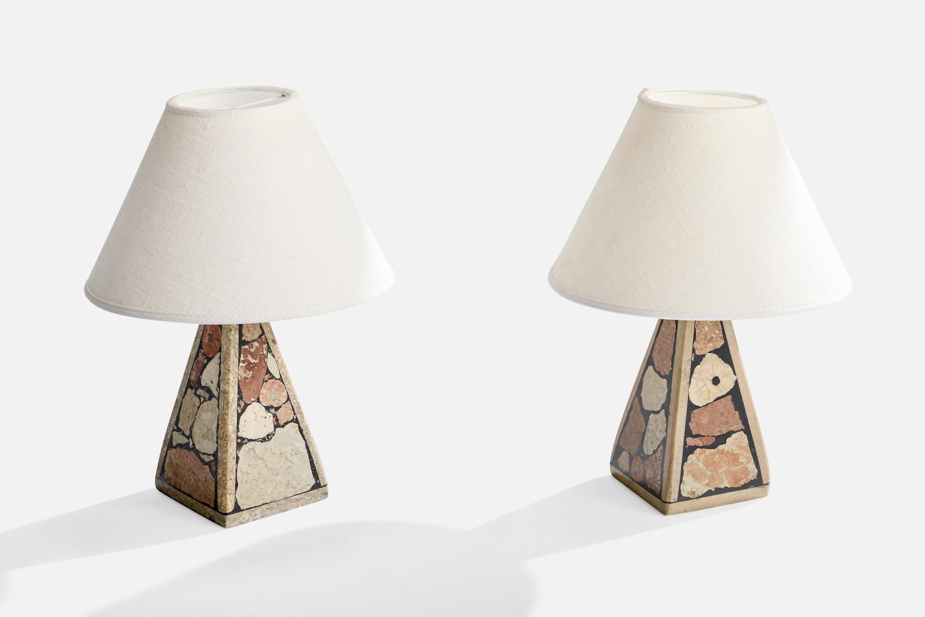 Designer svedese, Lampade da tavolo, Pietra, Svezia, anni '1980 In condizioni buone in vendita a High Point, NC