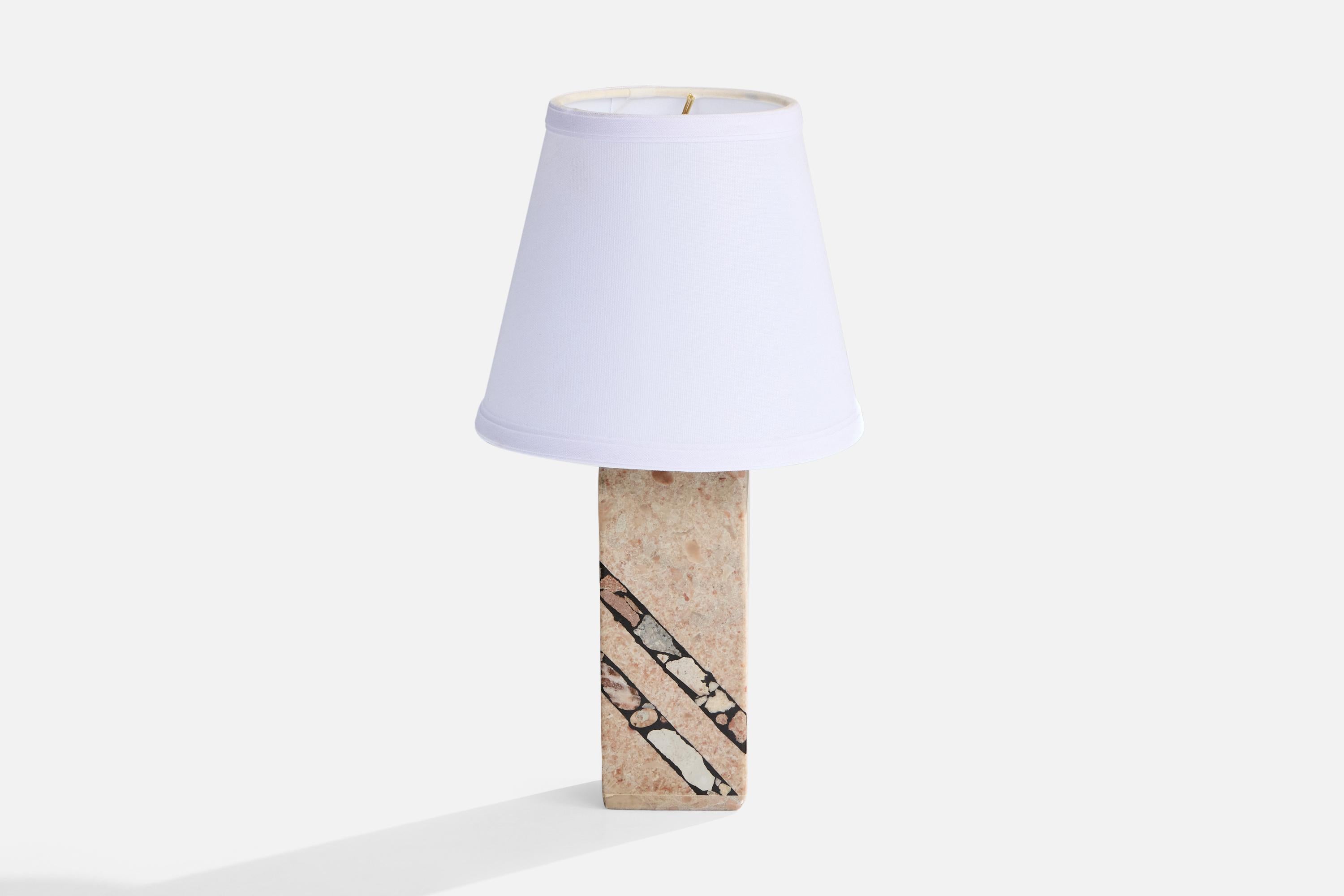 Late 20th Century Egon Jakobsson, Table Lamps, Stone, Sweden, 1990s For Sale