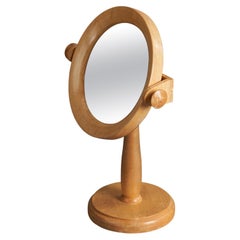 Swedish Designer, Table Mirror, Beech, Sweden, 1960s