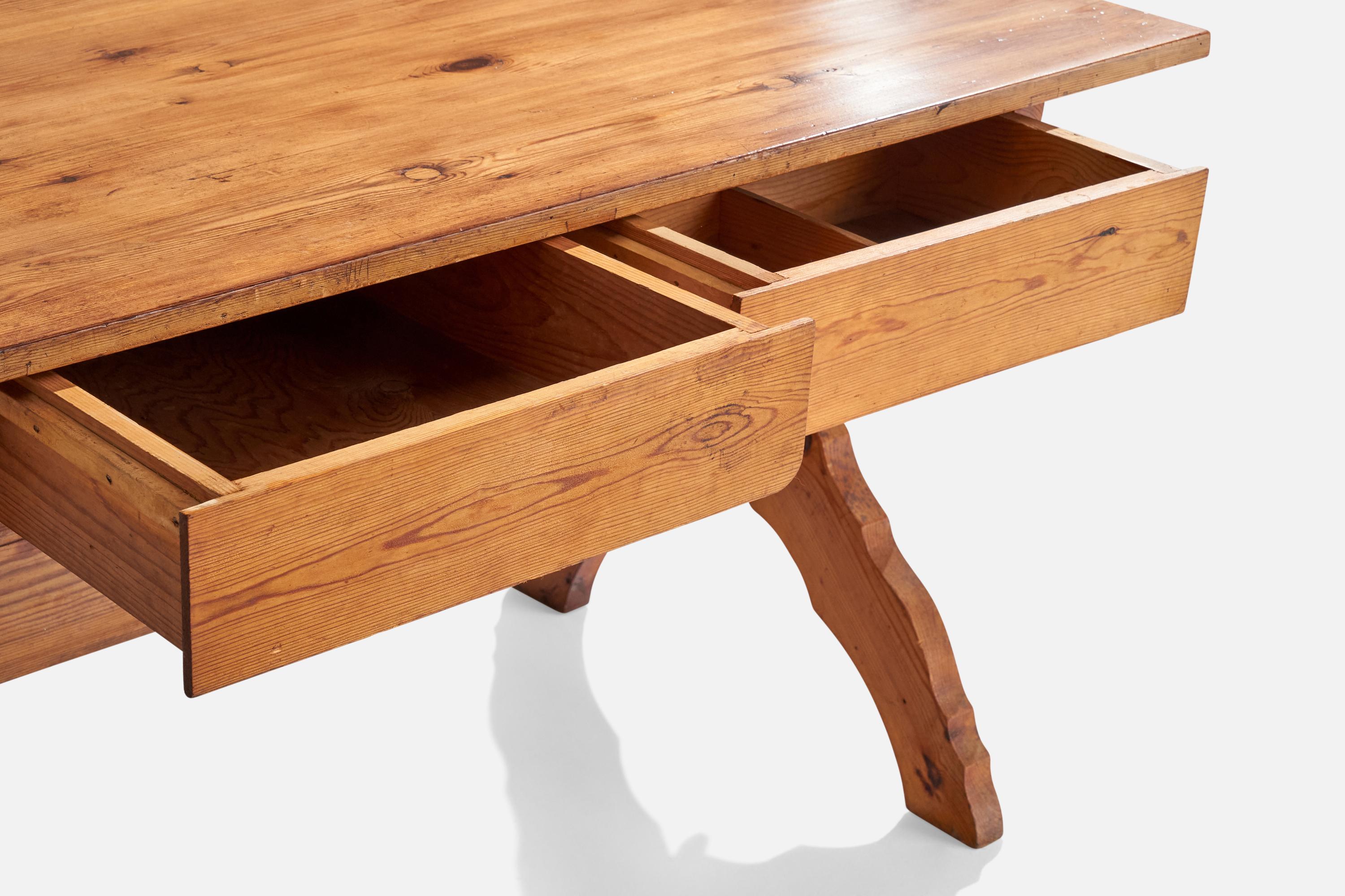Early 20th Century Swedish Designer, Table, Pine, Sweden, 1920s For Sale