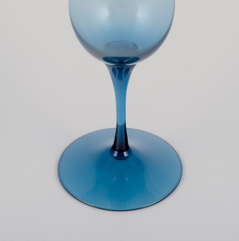 Swedish designer, three slim vases in art glass. Appprox. 1970s For Sale 3