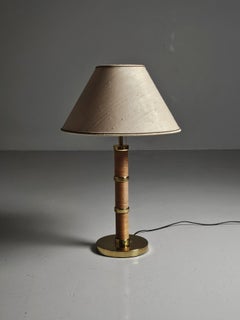 Swedish designer uchiwa style table lamp by Miranda AB, 1960s