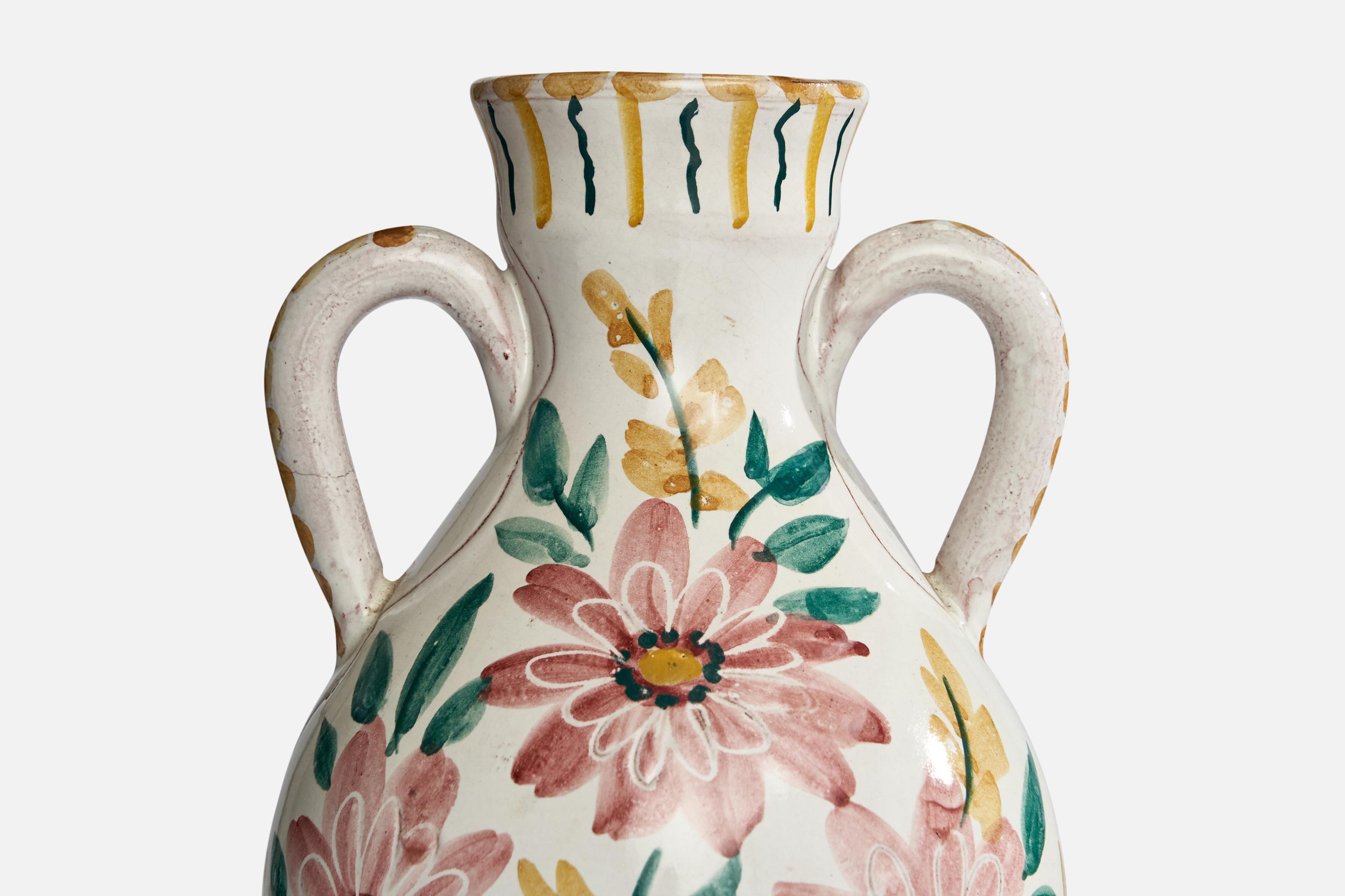 Swedish Designer, Vase, Ceramic, Sweden, 1940s For Sale 2