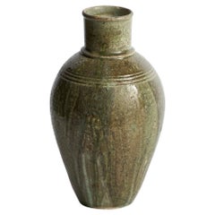 Designer suédois, vase, céramique, Suède, années 1940