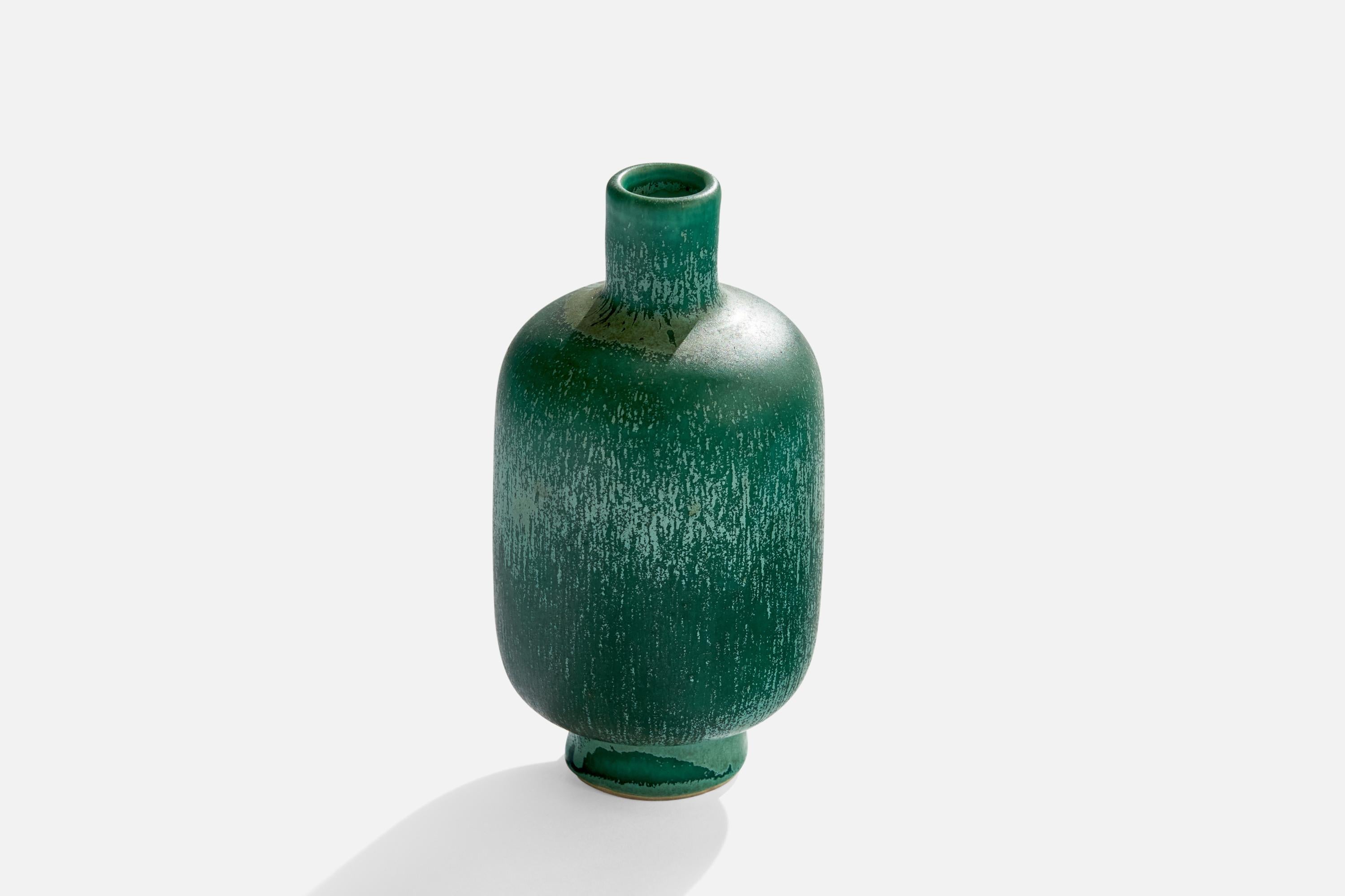 Scandinavian Modern Swedish Designer, Vase, Ceramic, Sweden, 1950s For Sale
