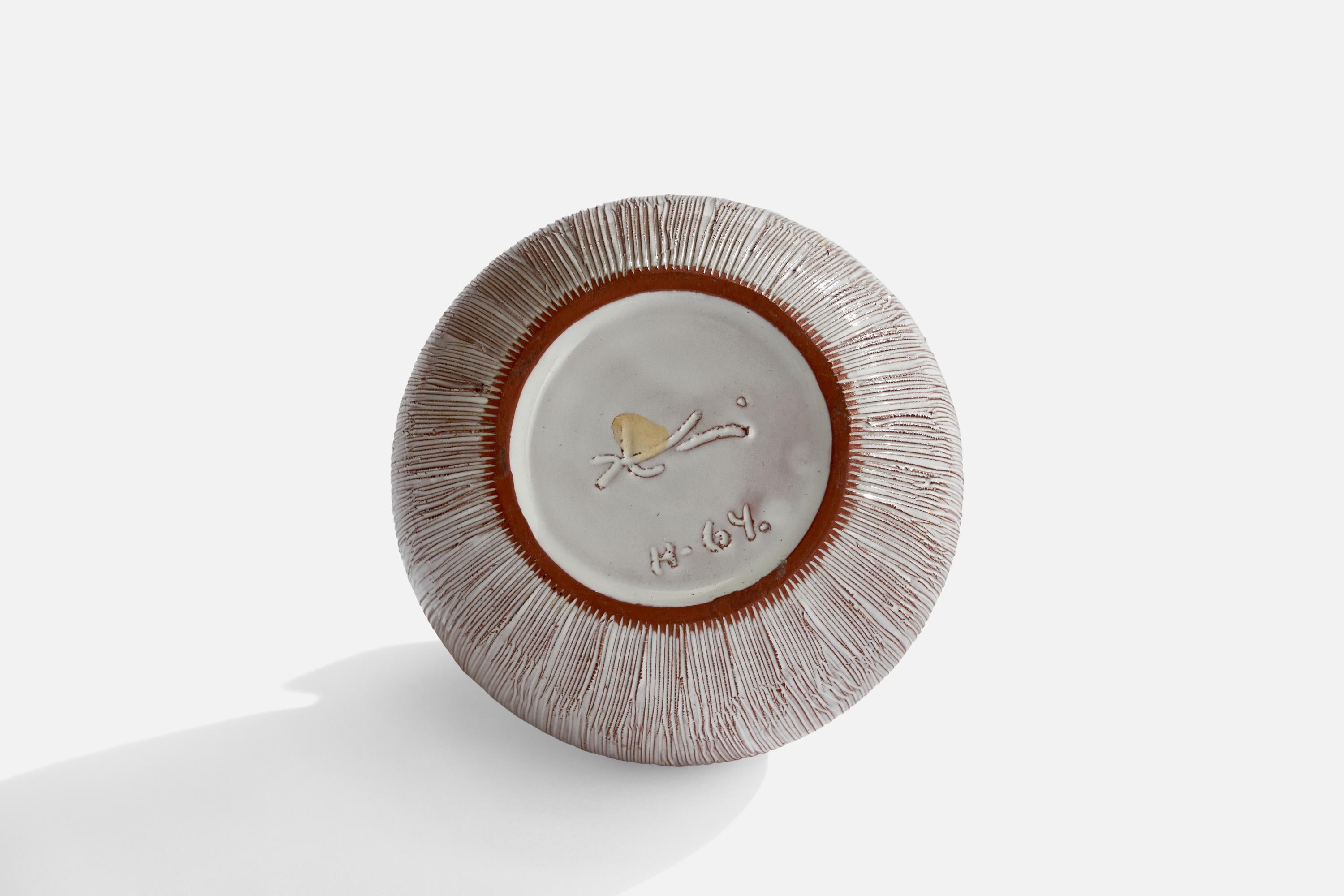 Swedish Designer, Vase, Ceramic, Sweden, 1960s For Sale 2