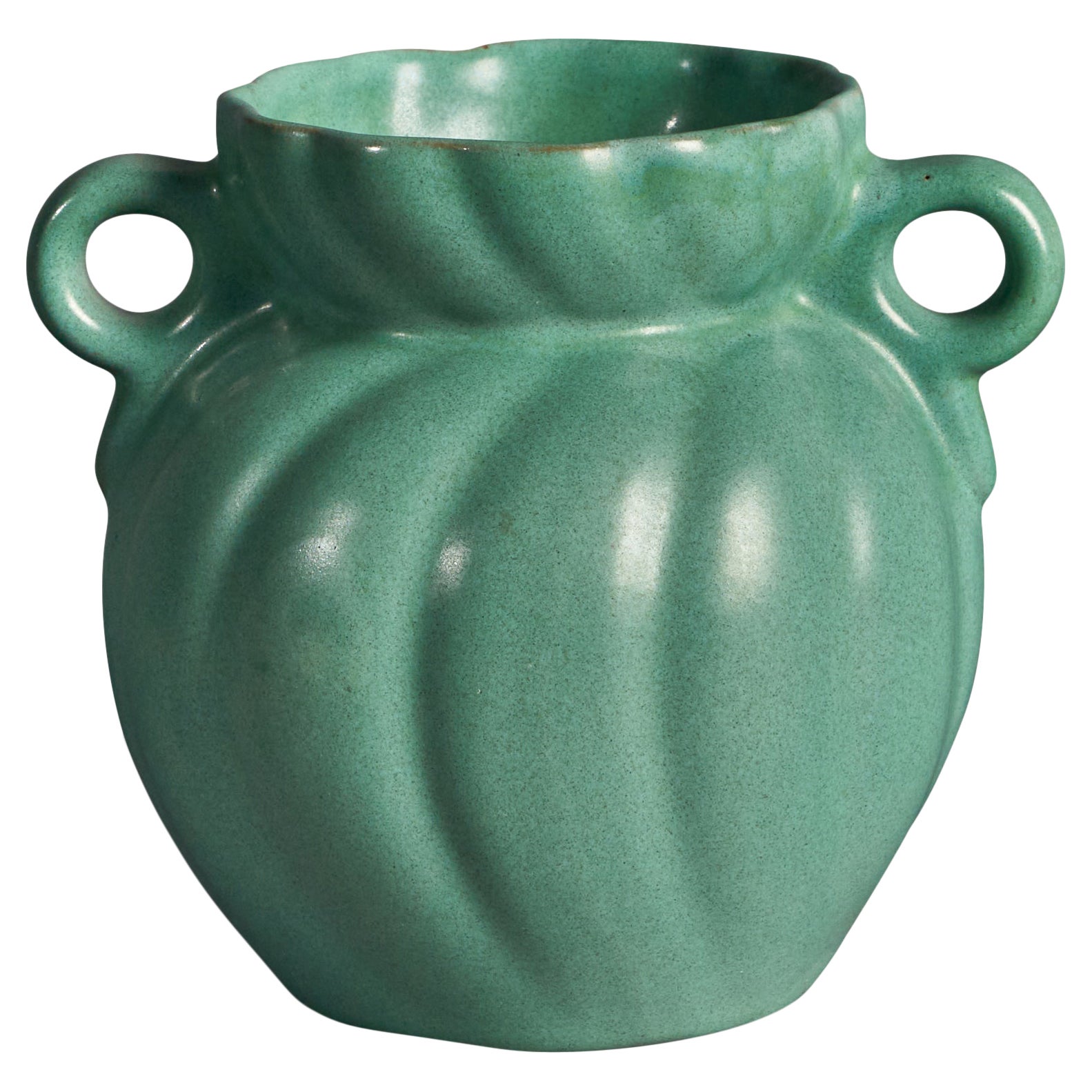 Swedish Designer, Vase, Earthenware, Sweden, 1920s For Sale