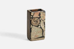 Swedish Designer, Vase, Fossil Stone, Sweden, 1970s