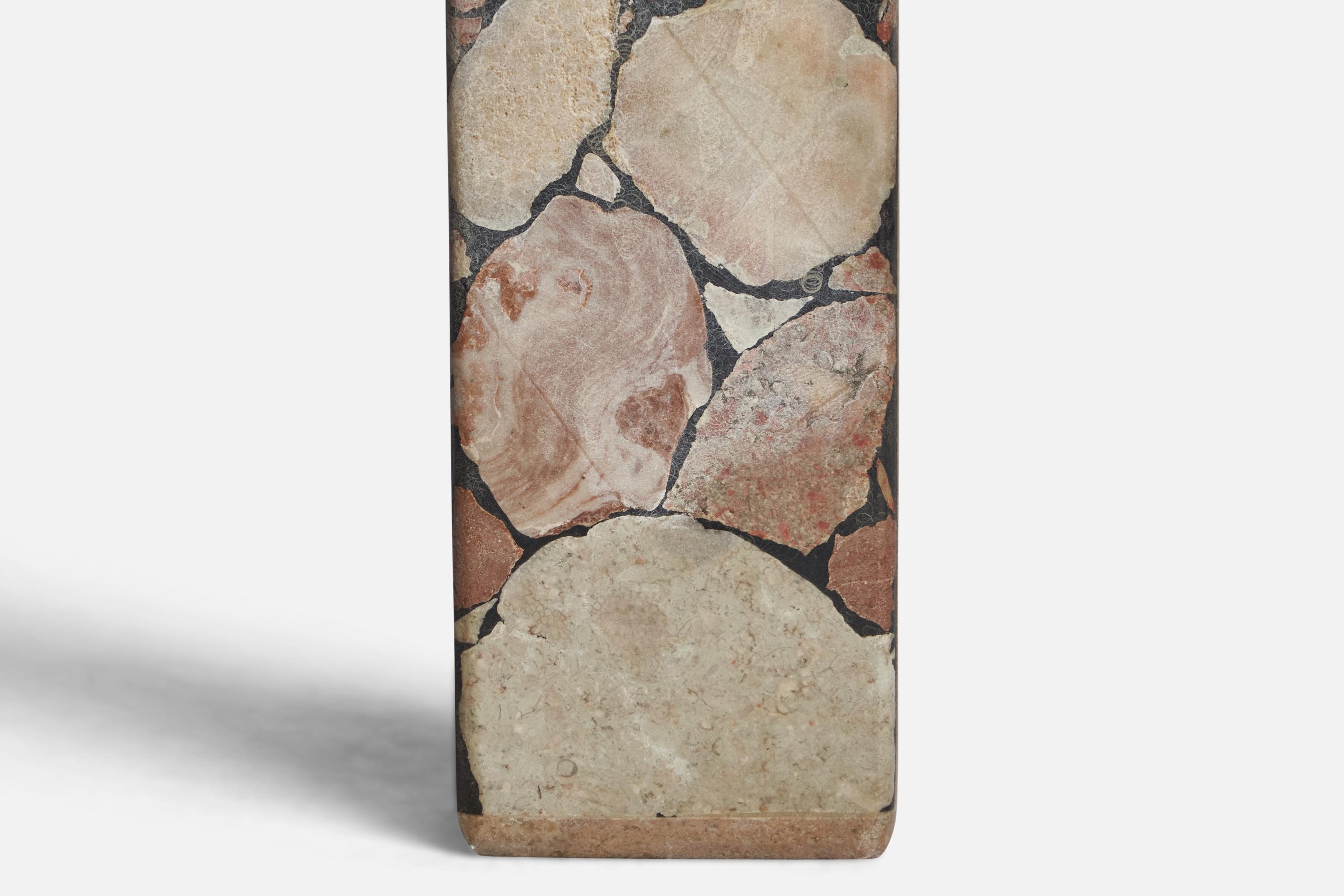 Designer suédois, vase, pierre fossile, Suède, 1970 Bon état - En vente à High Point, NC