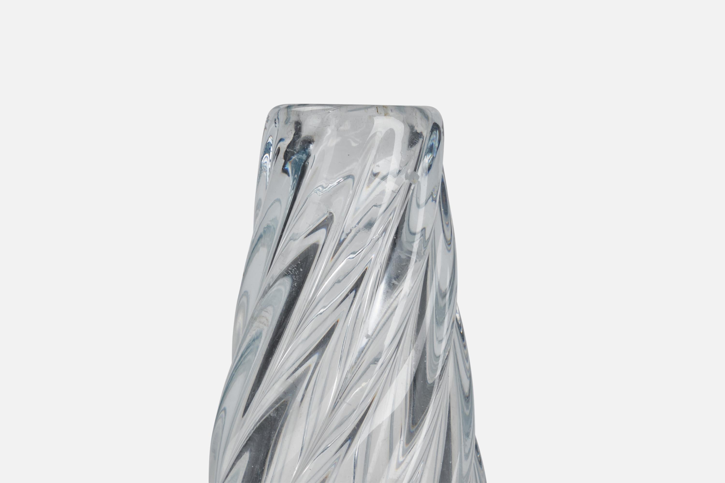 Schwedische Designerin, Vase, Glas, Schweden, 1940er Jahre (Moderne der Mitte des Jahrhunderts) im Angebot