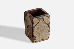 Vase de designer suédois, pierre, Suède, années 1970