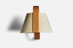 Swedish Designer, Wall Light, Bentwood, Paper, Plastic, Sweden, 1980s