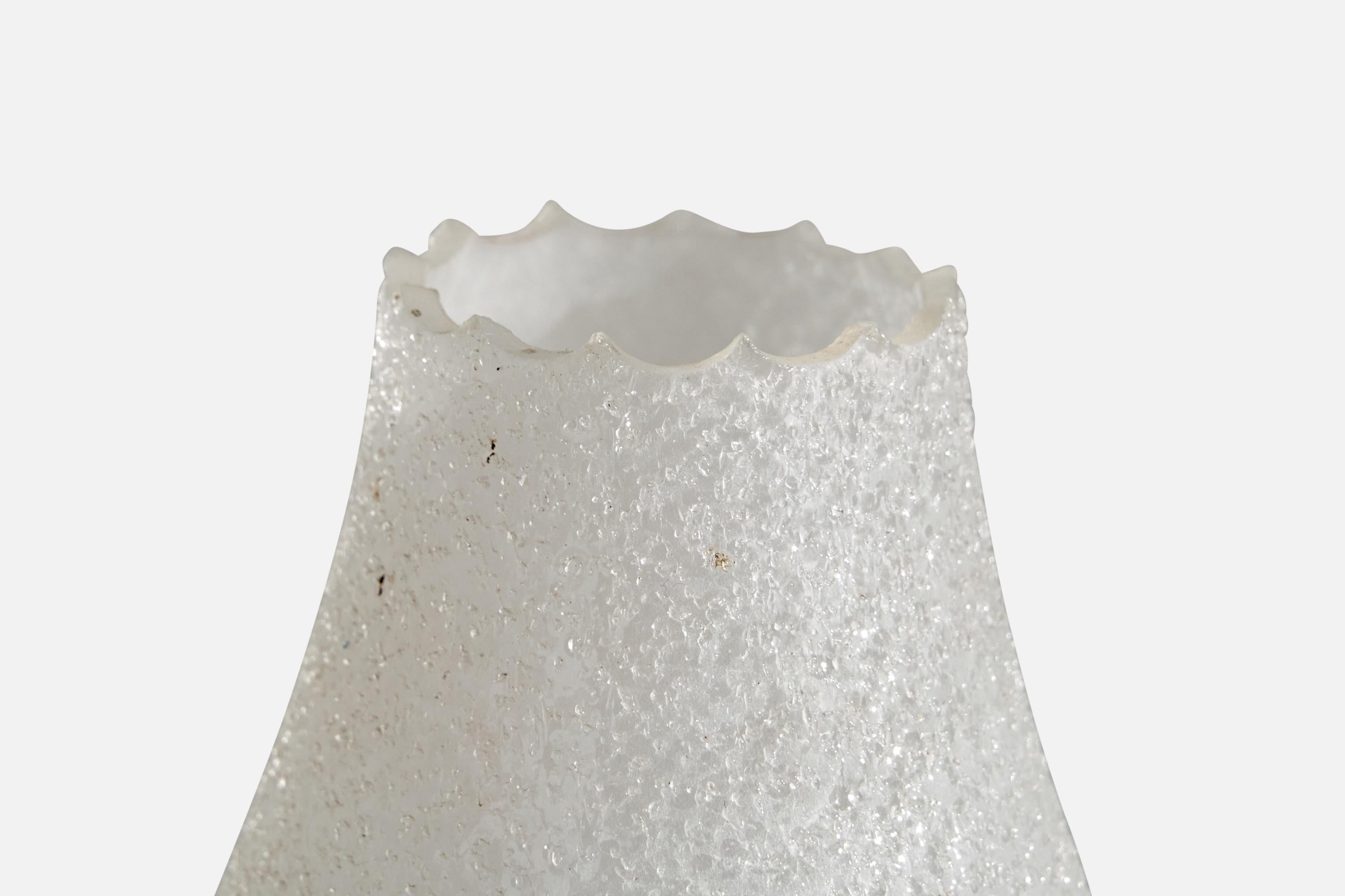 Swedish Designer, Wall Light, Brass, Glass, Sweden, 1930s For Sale 5