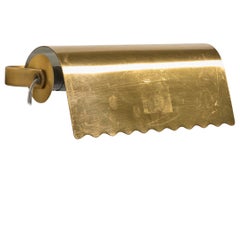 Schwedische Designerin, Wandleuchte, Messing, Schweden, 1940er Jahre
