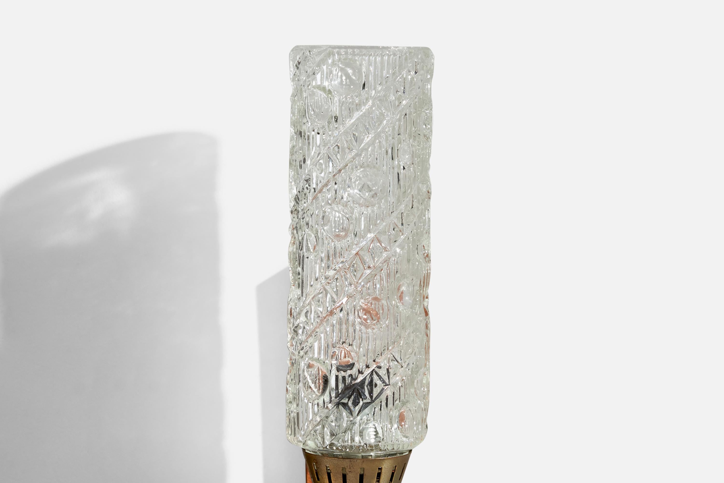Design/One, Design-Light, laiton, teck, verre, Suède, années 1950 en vente 2