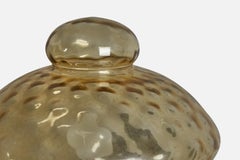 Swedish Designer, Wall Light, Copper, Glass, Sweden, 1940s