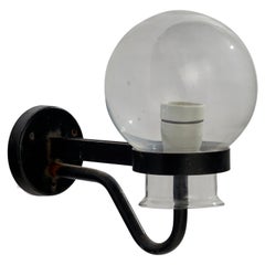 Swedish Designer, Wall Light, Copper, Glass, Sweden, 1940s