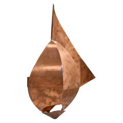 Designer suédois, applique murale, cuivre, Suède, années 1970