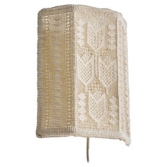 Swedish Designer, Wall Light, Fabric, Metal, Sweden, 1960s
